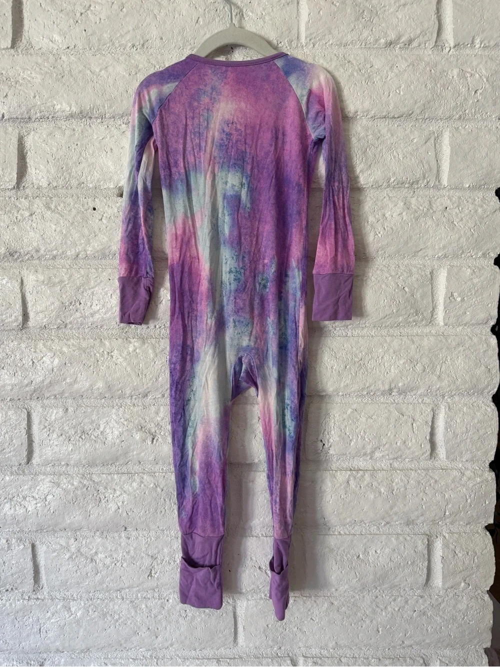 Little Sleepies Purple Tie-Dye Zip One-Piece Pajama